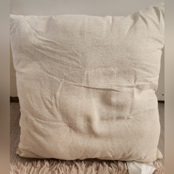 Embroidered Floral Mushroom Throw Pillow 16in X 16in - Picture 4 of 7